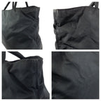 Prada Tessuto Black Silver Nylon Tote — view 5