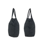 Prada Tessuto Black Silver Nylon Tote — view 8