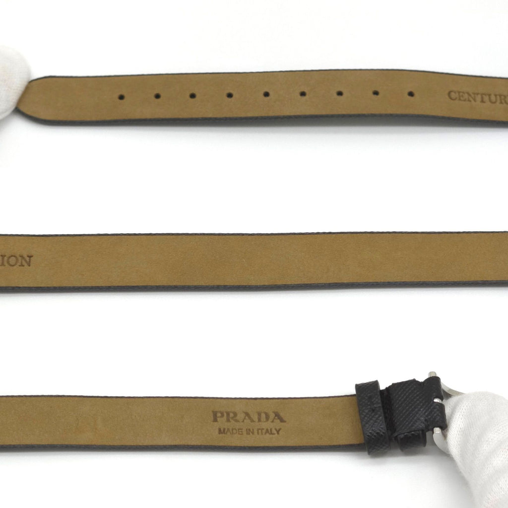 Prada Centurion Double Saffiano Leather Bracelet 44 cm Wrist Circumference 13 — view 4