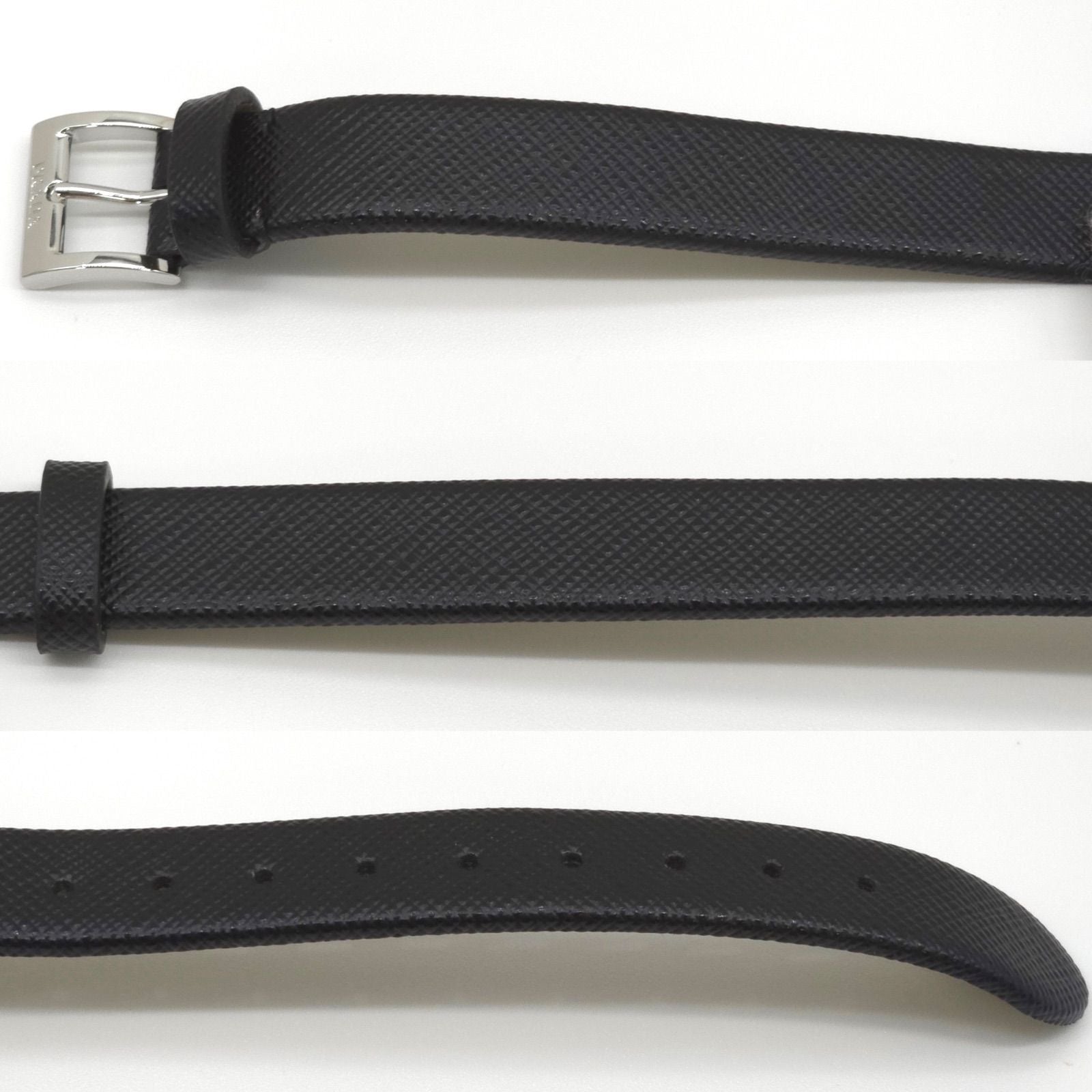 Prada Centurion Double Saffiano Leather Bracelet 44 cm Wrist Circumference 13 — view 3