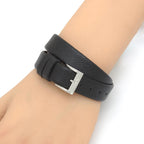 Prada Centurion Double Saffiano Leather Bracelet 44 cm Wrist Circumference 13 — view 2