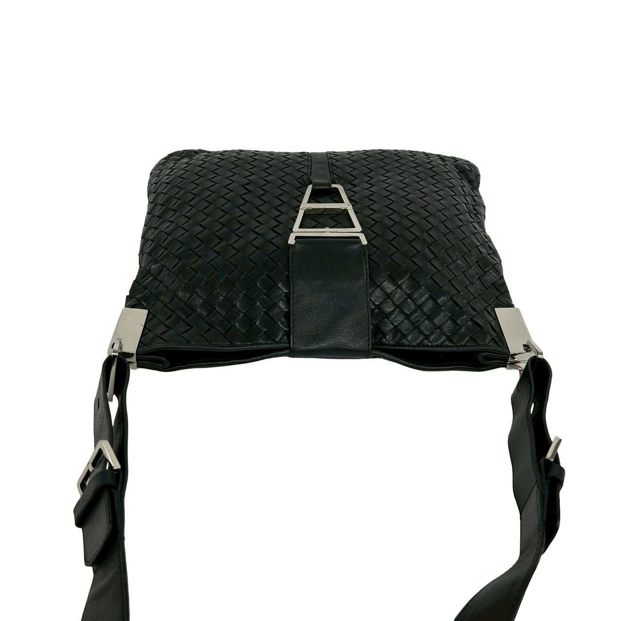 Bottega Veneta Intrecciato Leather Shoulder Bag Pochette Crossbody Black — view 4
