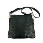 Bottega Veneta Intrecciato Leather Shoulder Bag Pochette Crossbody Black — view 3