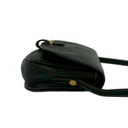 Loewe Vintage Anagram Logo Leather Shoulder Bag Pochette Crossbody Black — view 6