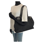 Prada Tessuto Black Silver Nylon Tote Shoulder — view 7