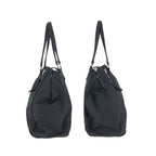Prada Tessuto Black Silver Nylon Tote Shoulder — view 8