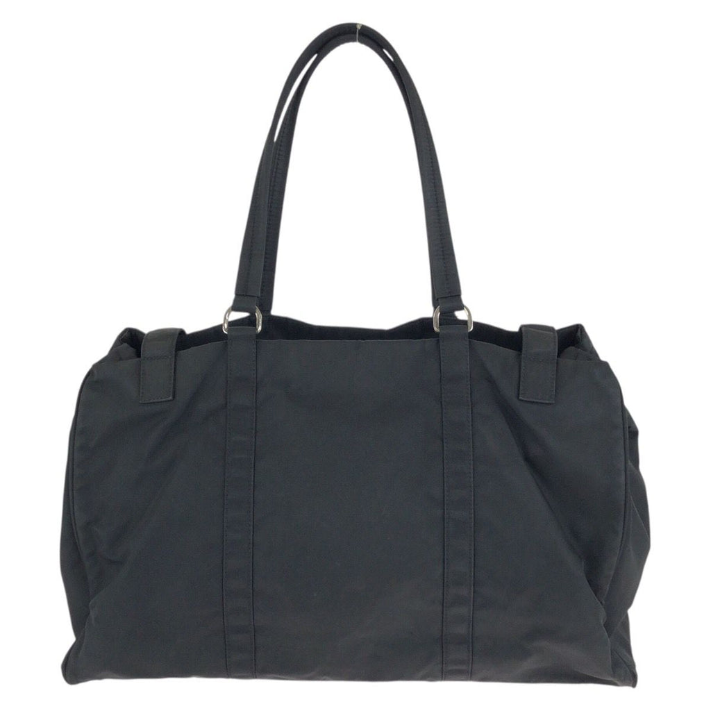 Prada Tessuto Black Silver Nylon Tote Shoulder — view 2