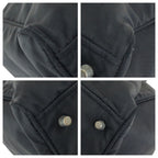 Prada Tessuto Black Silver Nylon Tote Shoulder — view 3