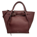 Celine Shoulder Bag Big Small with Long Strap Bordeaux 2-Way Leather
