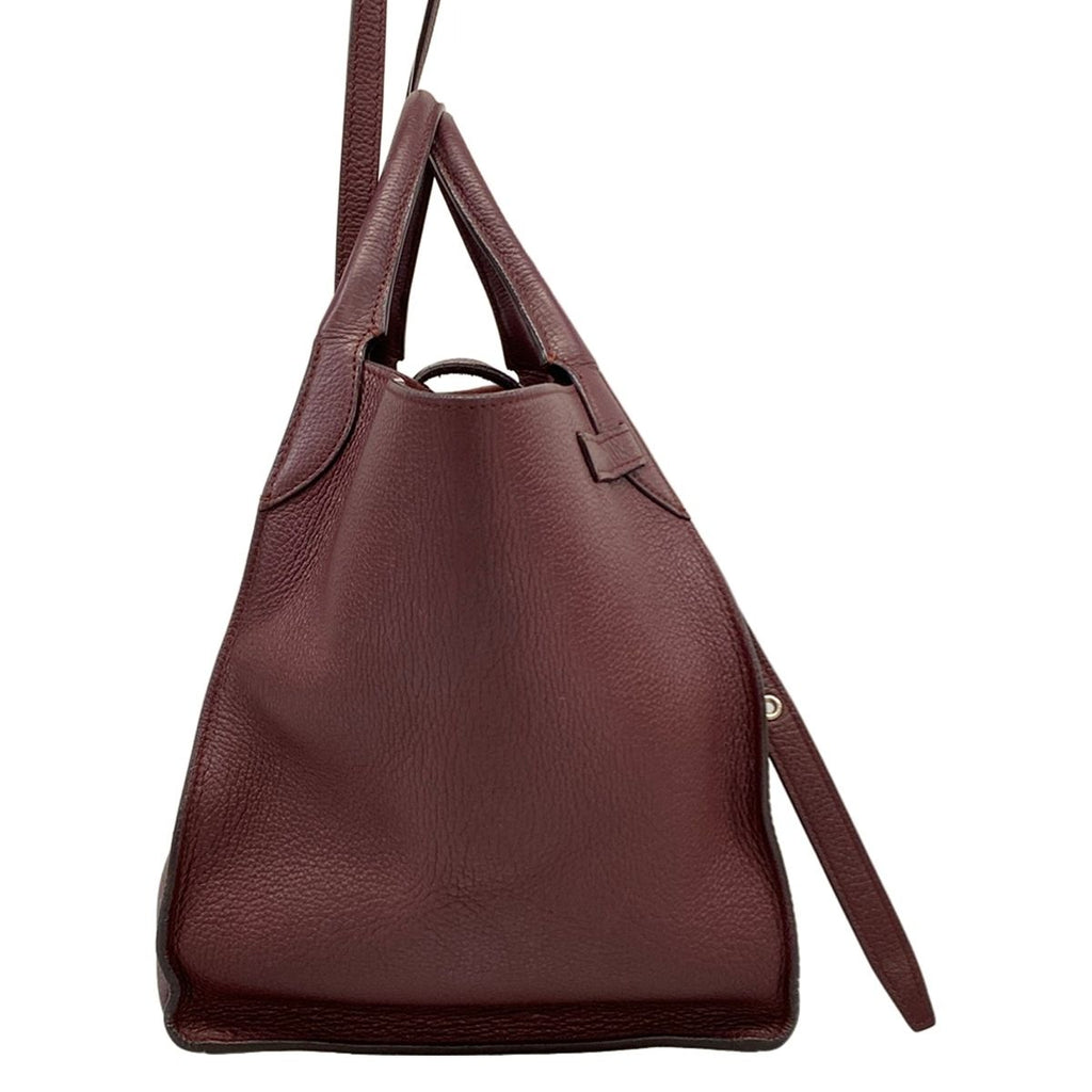 Celine Shoulder Bag Big Small with Long Strap Bordeaux 2-Way Leather — view 2