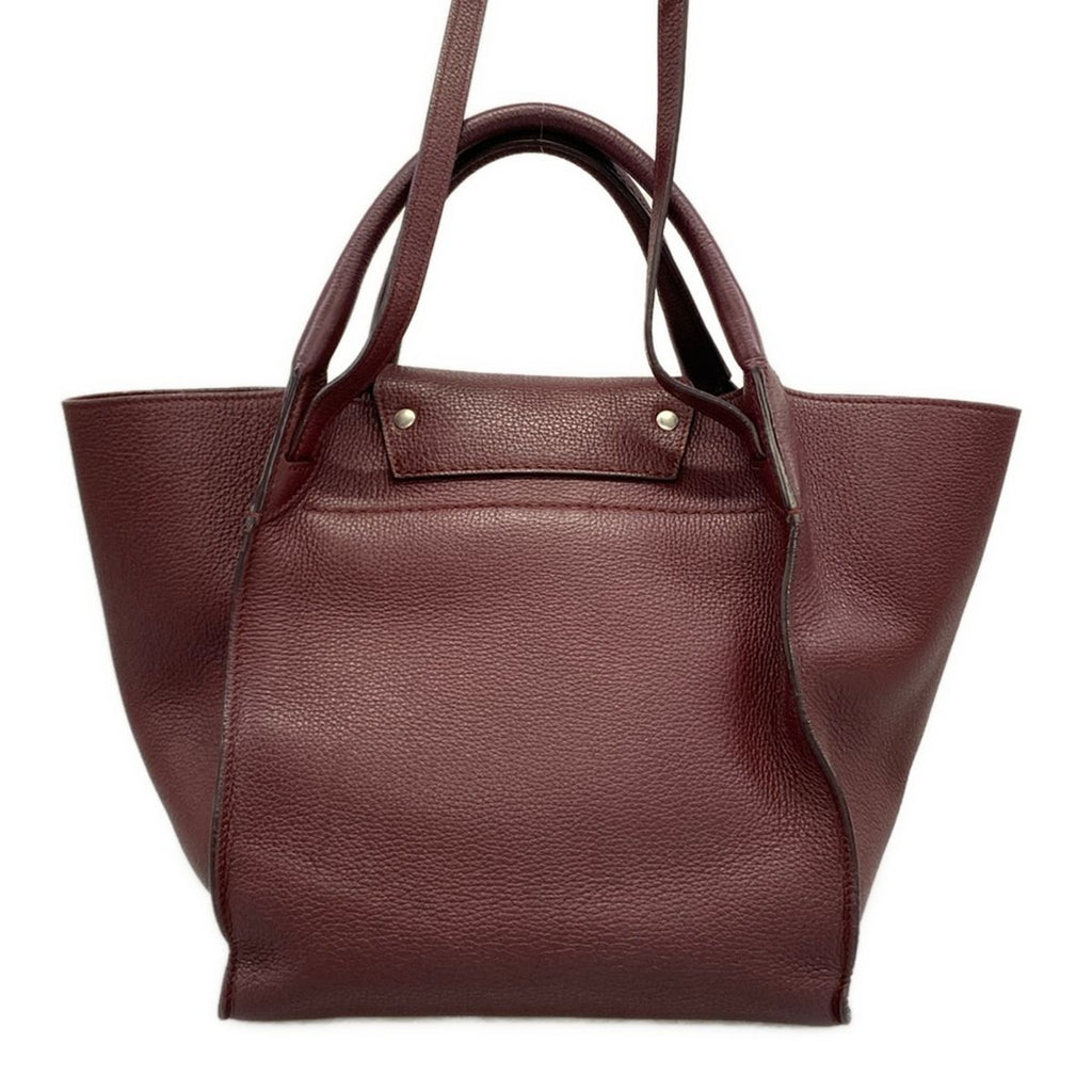 Celine Shoulder Bag Big Small with Long Strap Bordeaux 2-Way Leather — view 3