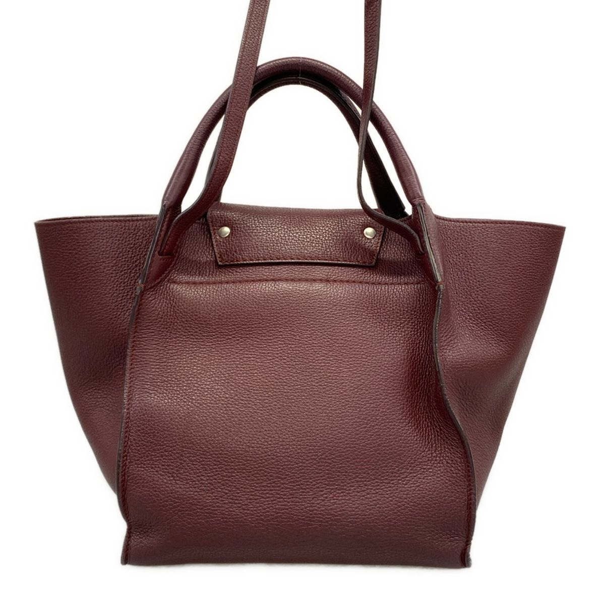 Celine Shoulder Bag Big Small with Long Strap Bordeaux 2-Way Leather — view 3