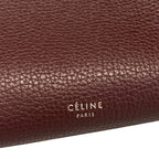Celine Shoulder Bag Big Small with Long Strap Bordeaux 2-Way Leather — view 9