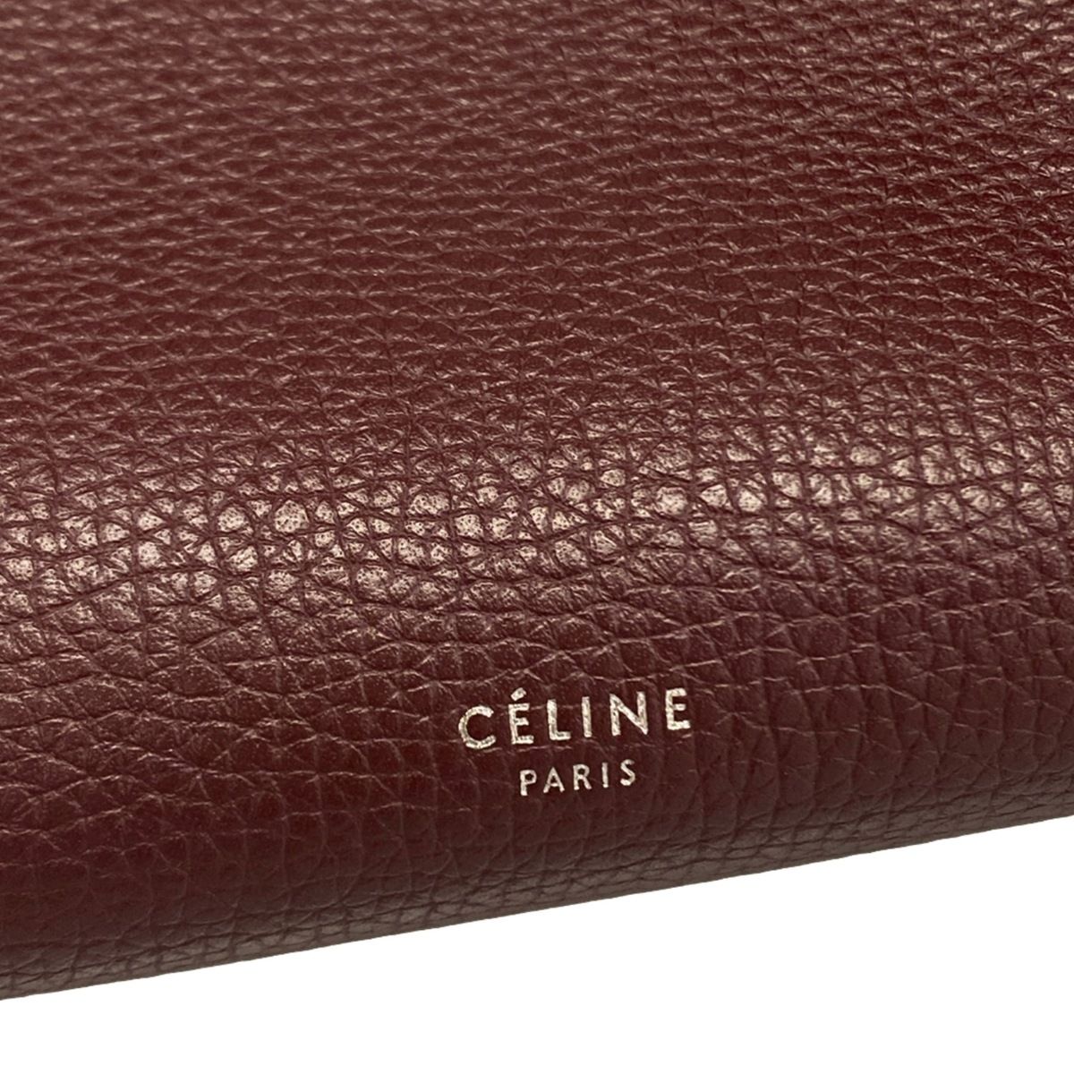 Celine Shoulder Bag Big Small with Long Strap Bordeaux 2-Way Leather — view 9