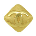 Chanel Brooch CC Logo Metal Gold 29 Diamond Plated