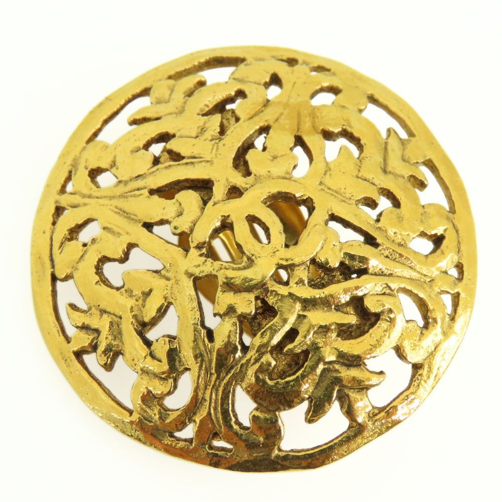 Chanel Earrings CC Logo Metal Gold Plated 26 — view 2