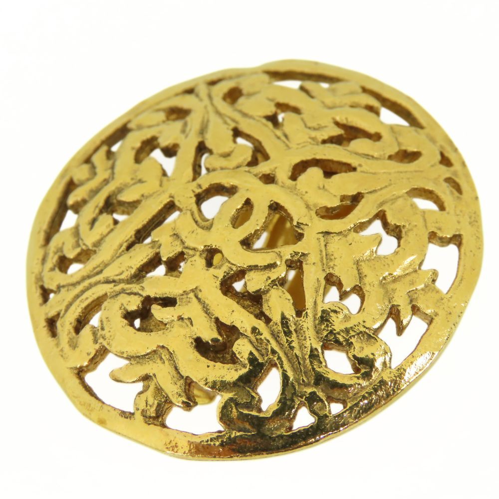 Chanel Earrings CC Logo Metal Gold Plated 26 — view 3