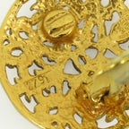 Chanel Earrings CC Logo Metal Gold Plated 26 — view 7