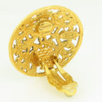 Chanel Earrings CC Logo Metal Gold Plated 26 — view 8
