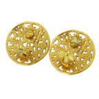Chanel Earrings CC Logo Metal Gold Plated 26 — view 4