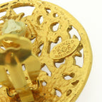 Chanel Earrings CC Logo Metal Gold Plated 26 — view 5