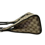 Gucci Jackie GG Canvas Leather Shoulder Bag Beige Brown — view 5