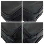 Prada Tessuto Black Silver Nylon Shoulder Bag Pochette — view 3