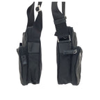 Prada Tessuto Black Silver Nylon Shoulder Bag Pochette — view 8