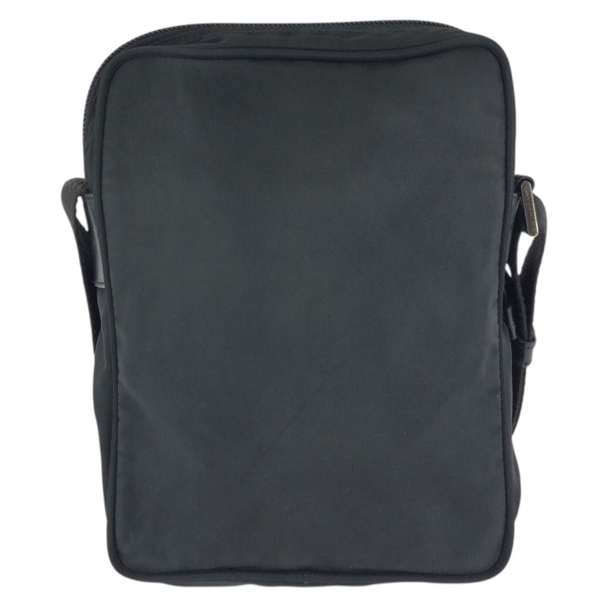 Prada Tessuto Black Silver Nylon Shoulder Bag Pochette — view 2