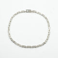 Hermes 18 Cles PM 18 Bracelet Bangle Calf Silver Logo Rare PM