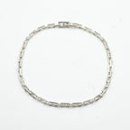 Hermes 18 Cles PM 18 Bracelet Bangle Calf Silver Logo Rare PM