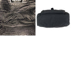 Prada Tessuto Black Silver Nylon Leather Shoulder — view 9