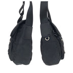 Prada Tessuto Black Silver Nylon Leather Shoulder — view 8