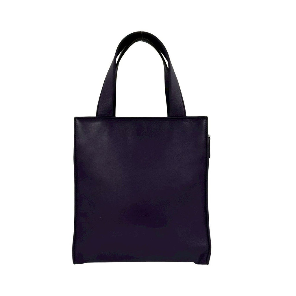 Prada Triangle Logo Nappa Leather 2-Way Shoulder Bag Mini Tote Purple — view 3