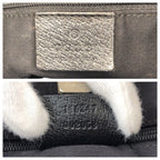 Gucci Abbey Black Gold GG Canvas Leather Tote Shoulder — view 4