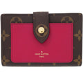 Louis Vuitton Portefeuille Juliette Monogram Canvas Fuchsia Bifold Wallet Brown