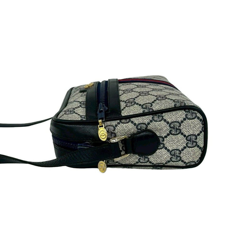 Gucci Vintage Sherry Line GG Logo Pattern Leather Shoulder Bag Crossbody — view 5