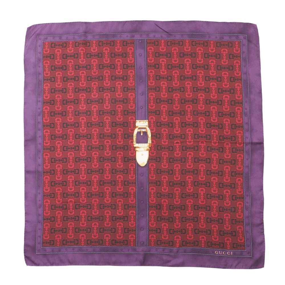 Gucci Scarf Horsebit Belt Motif All Pattern All Silk — view 2