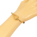 Hermes Jumbo Gold Plated Leather Bracelet — view 2