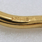 Hermes Jumbo Gold Plated Leather Bracelet — view 7