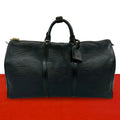Louis Vuitton Keepall 50 Epi Leather Boston Bag Noir