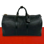 Louis Vuitton Keepall 50 Epi Leather Boston Bag Noir