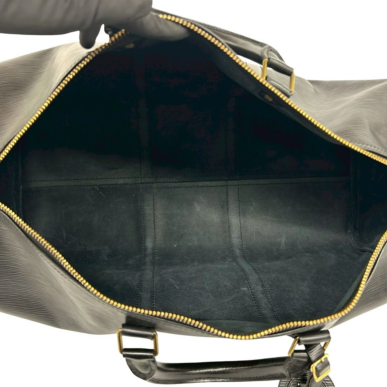 Louis Vuitton Keepall 50 Epi Leather Boston Bag Noir — view 9