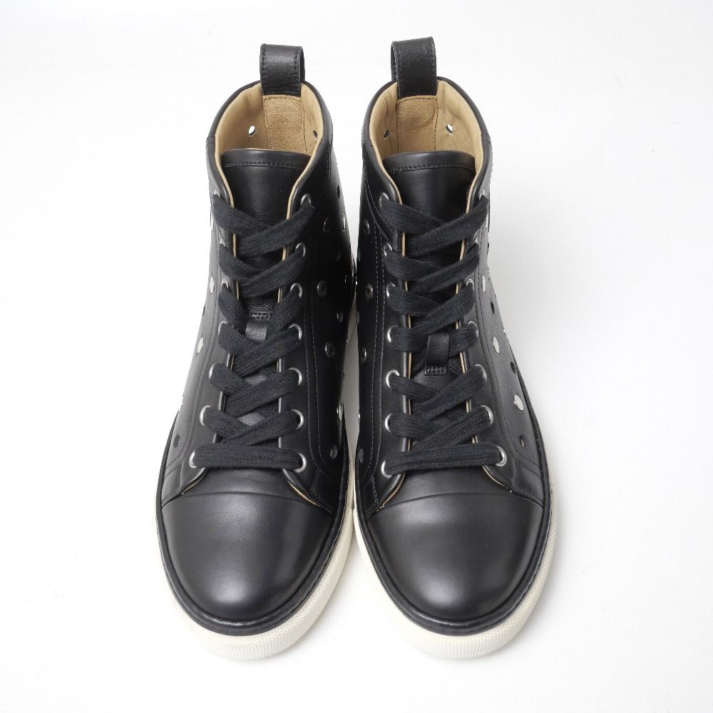 Hermes Jimmy Sneakers 36.5 Series Perforated High Cut Shoes Leather — view 3