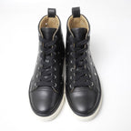 Hermes Jimmy Sneakers 36.5 Series Perforated High Cut Shoes Leather — view 3