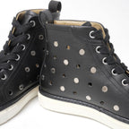 Hermes Jimmy Sneakers 36.5 Series Perforated High Cut Shoes Leather — view 6