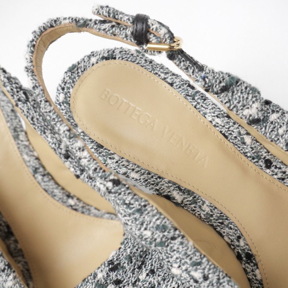 Bottega Veneta Padded Mules 35.5 Sling Back Sandals Shoes — view 6