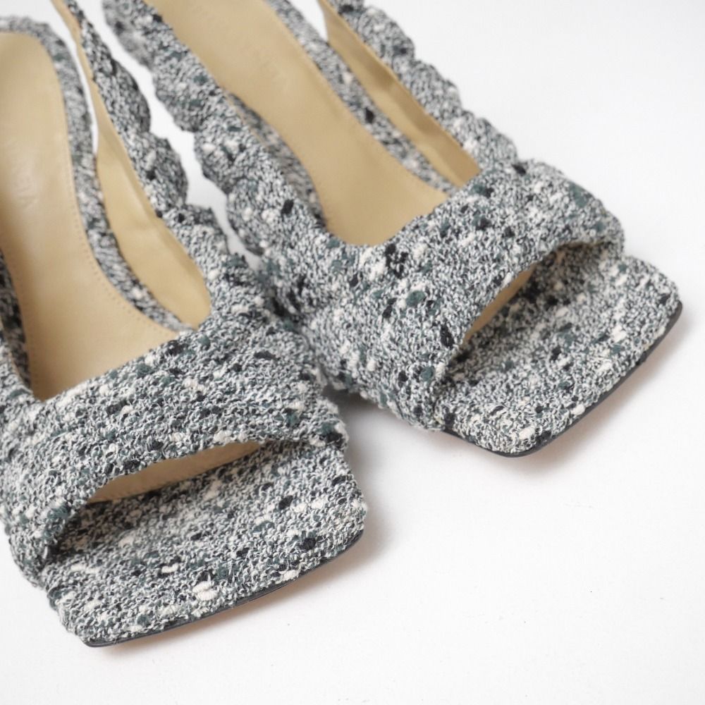 Bottega Veneta Padded Mules 35.5 Sling Back Sandals Shoes — view 4
