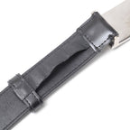 Louis Vuitton Ceinture Belt 100 40 Leather Black Silver — view 8