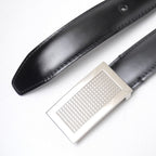 Louis Vuitton Ceinture Belt 100 40 Leather Black Silver — view 3